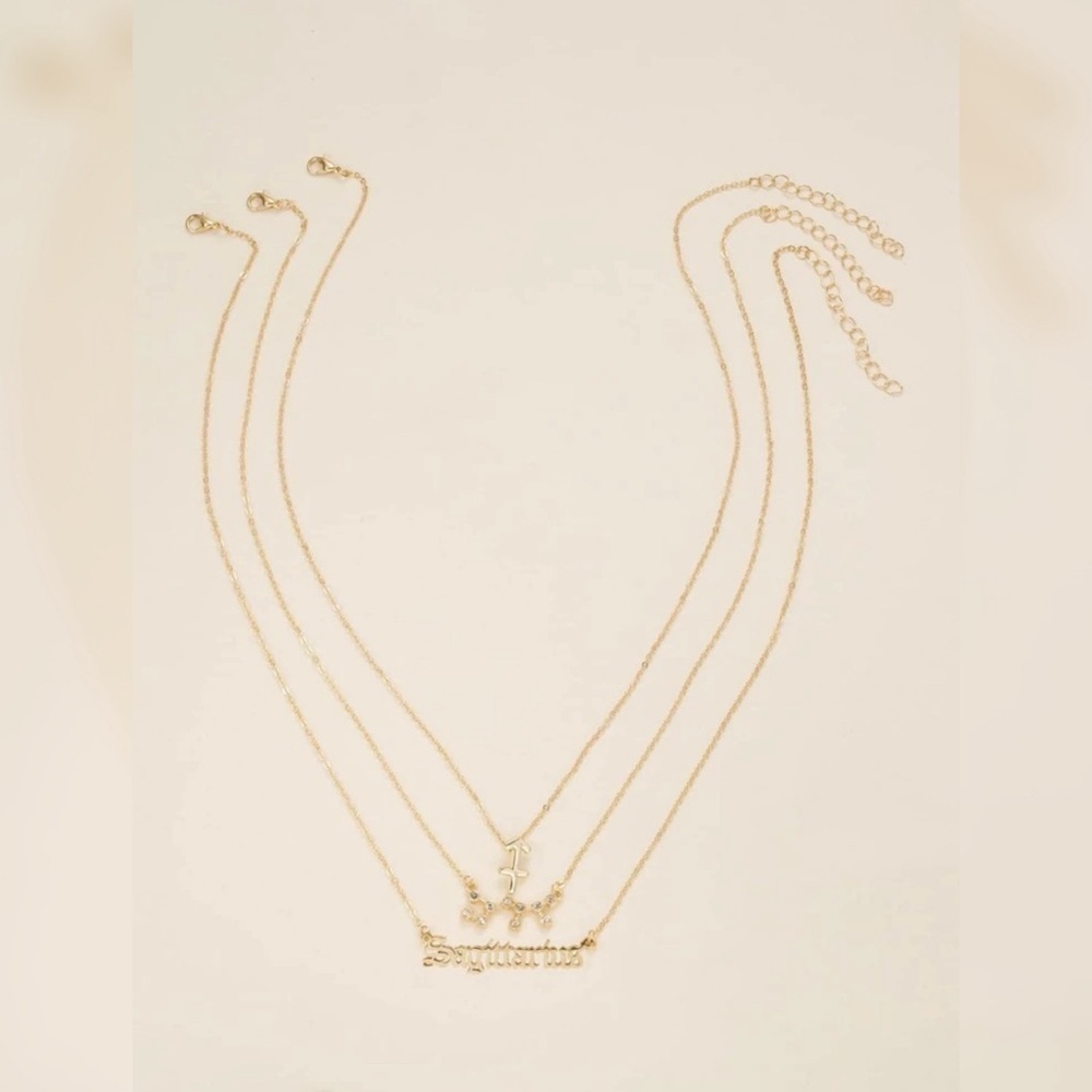 Sagittarius 3pcs Constellation Charm Necklace